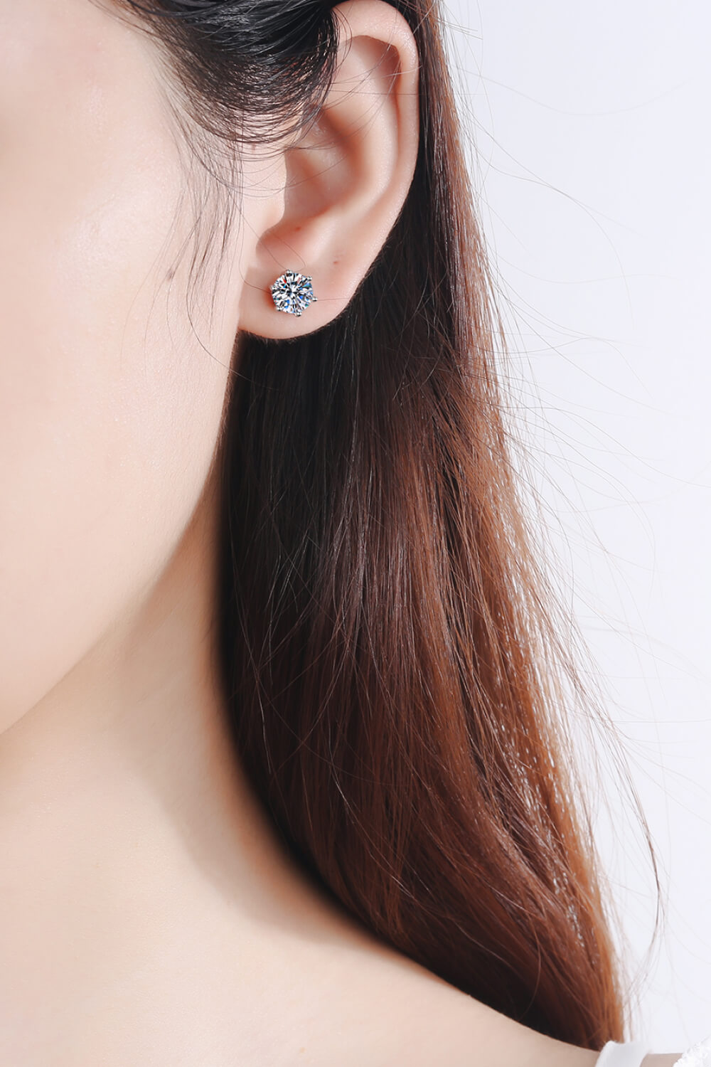 Adored Moissanite Stud Earrings - Charming Charlie