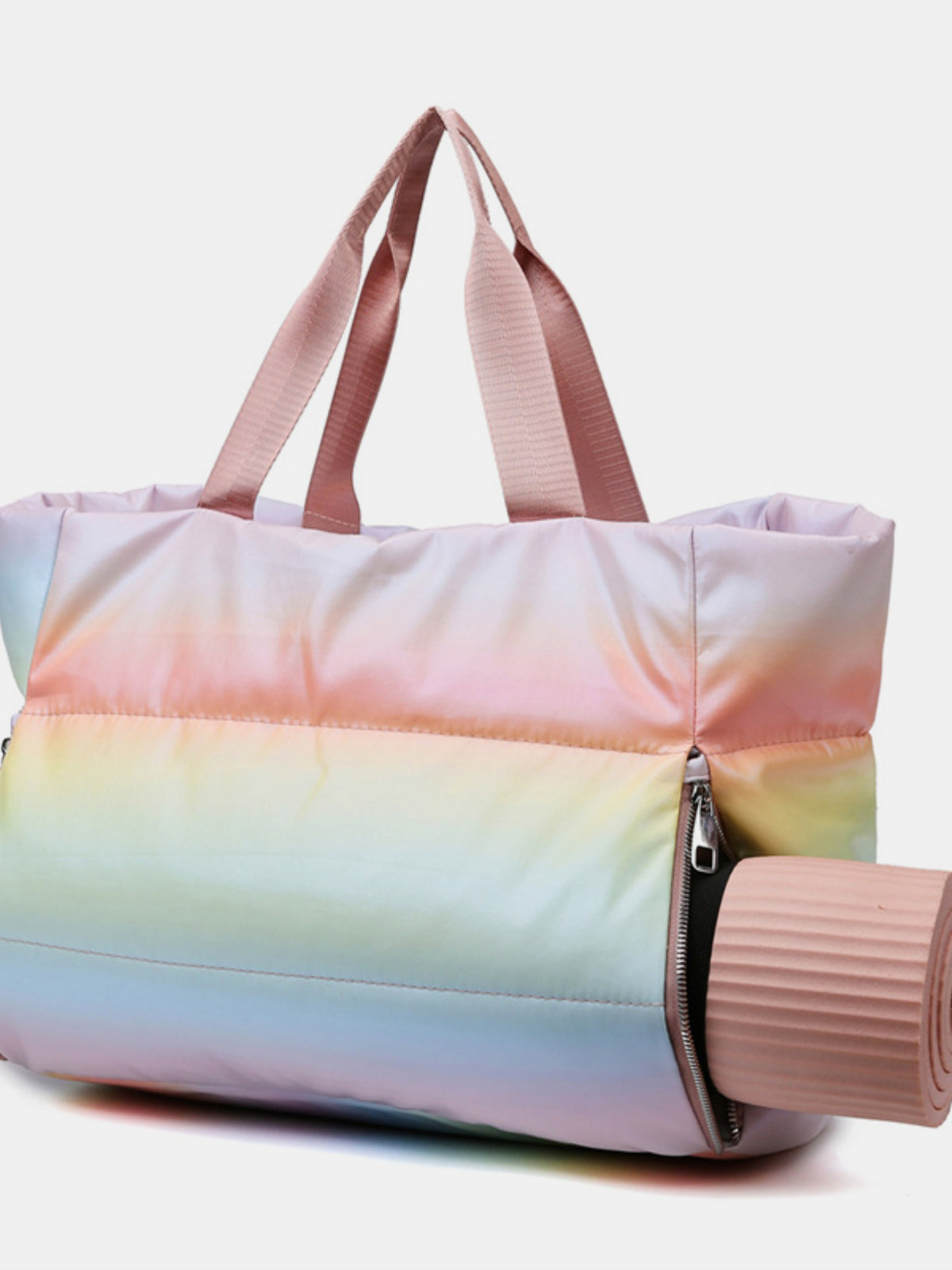 Gradient Quilted Travel Bag with Side Zippers - Charming Charlie