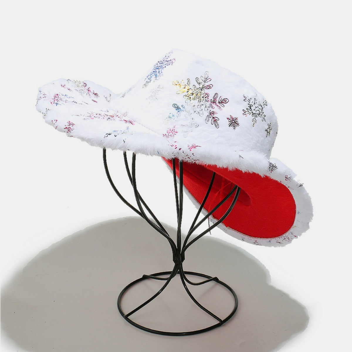 Fuzzy Snowflakes Polyester Hat - Charming Charlie