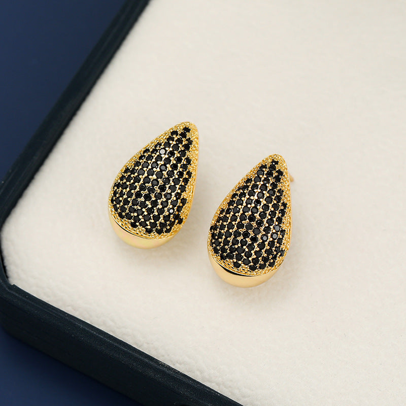 18K Gold-Plated Zircon Teardrop Earring - Charming Charlie