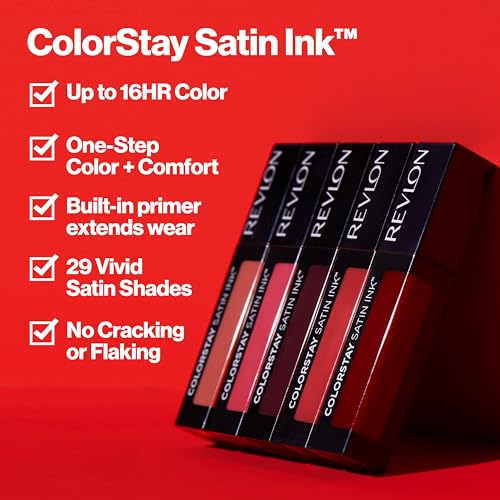 Revlon ColorStay Satin Ink Liquid Lipstick with Black Currant Seed Oil 0.17 fl - Charming Charlie