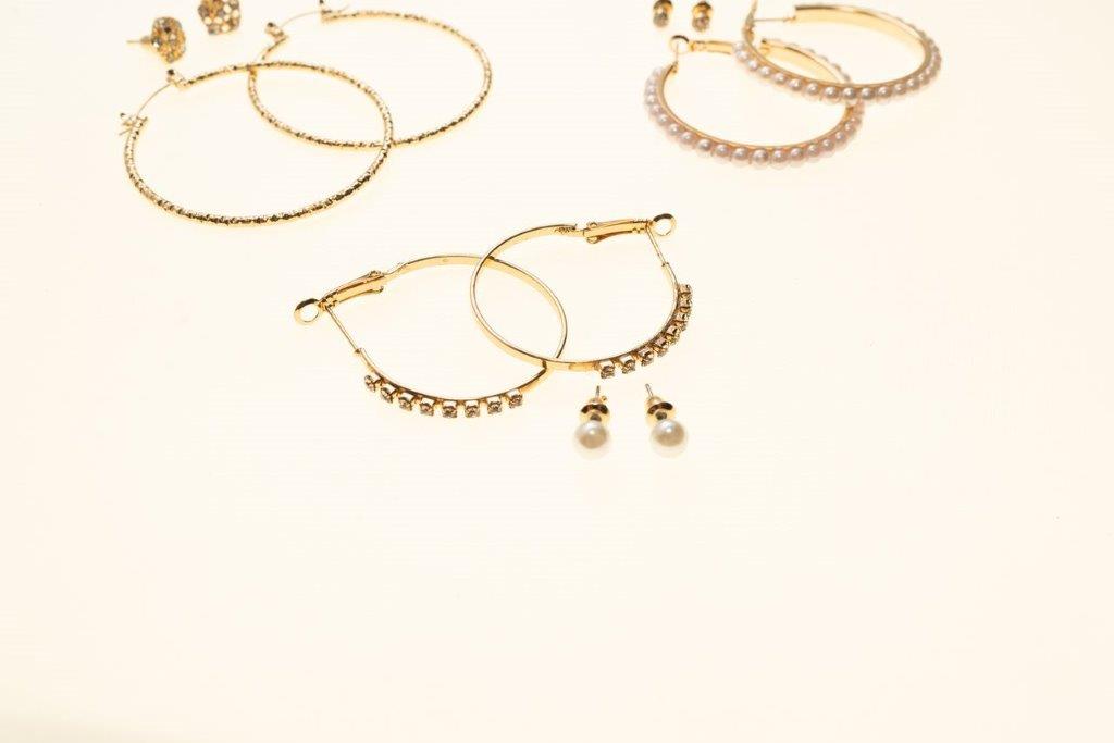 Set Of 6 Multi Stud And Hoop Earrings On A Card - Charming Charlie