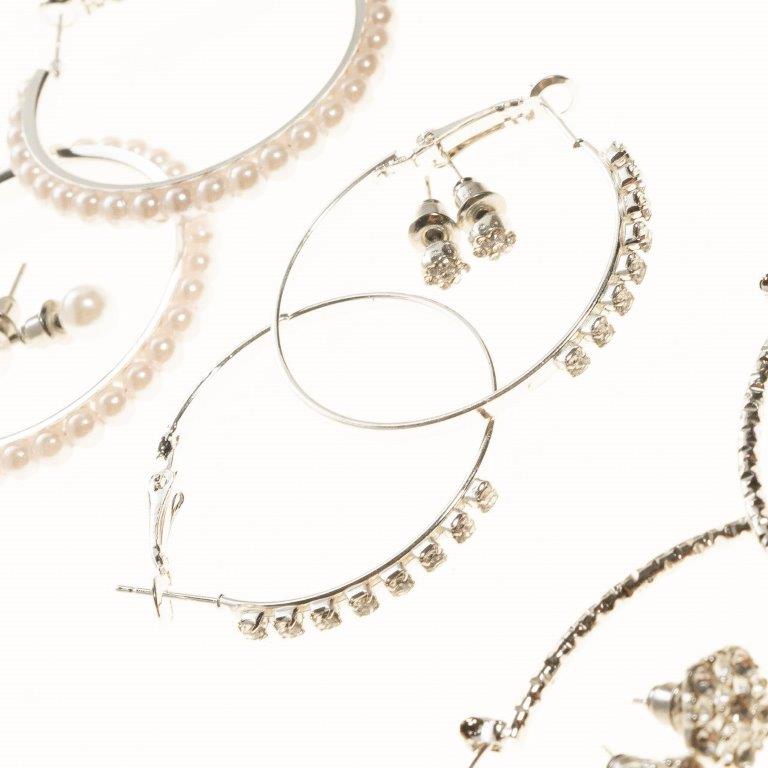 Set Of 6 Multi Stud And Hoop Earrings On A Card - Charming Charlie