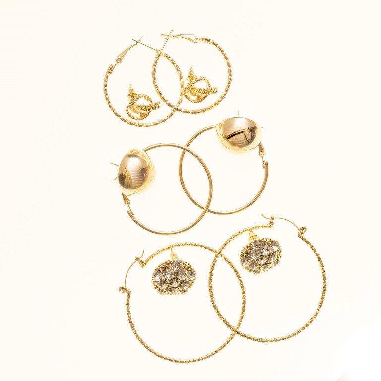 Set Of 6 Multi Stud And Hoop Earrings On A Card - Charming Charlie