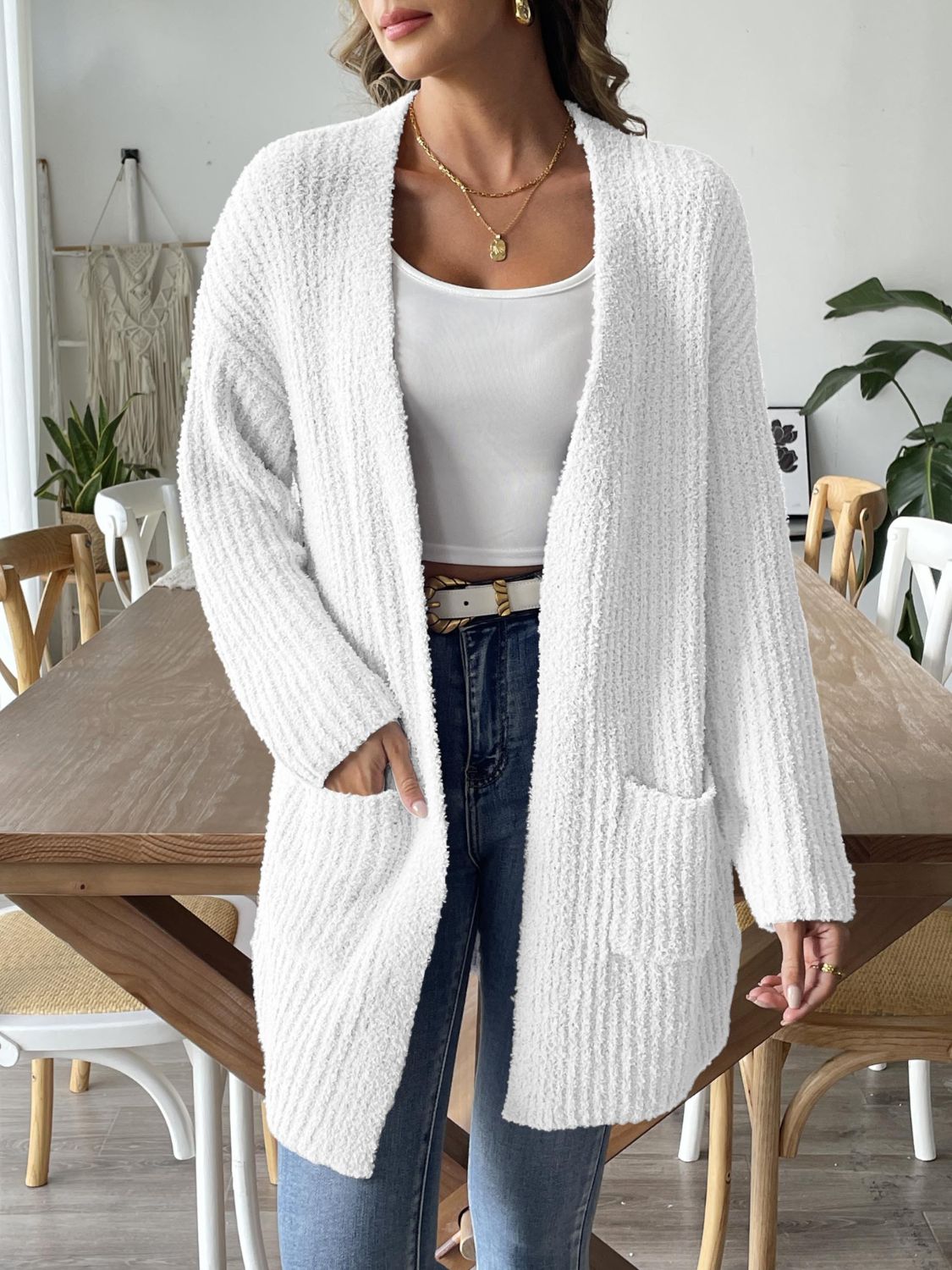 Open Front Long Sleeve Cardigan - Charming Charlie