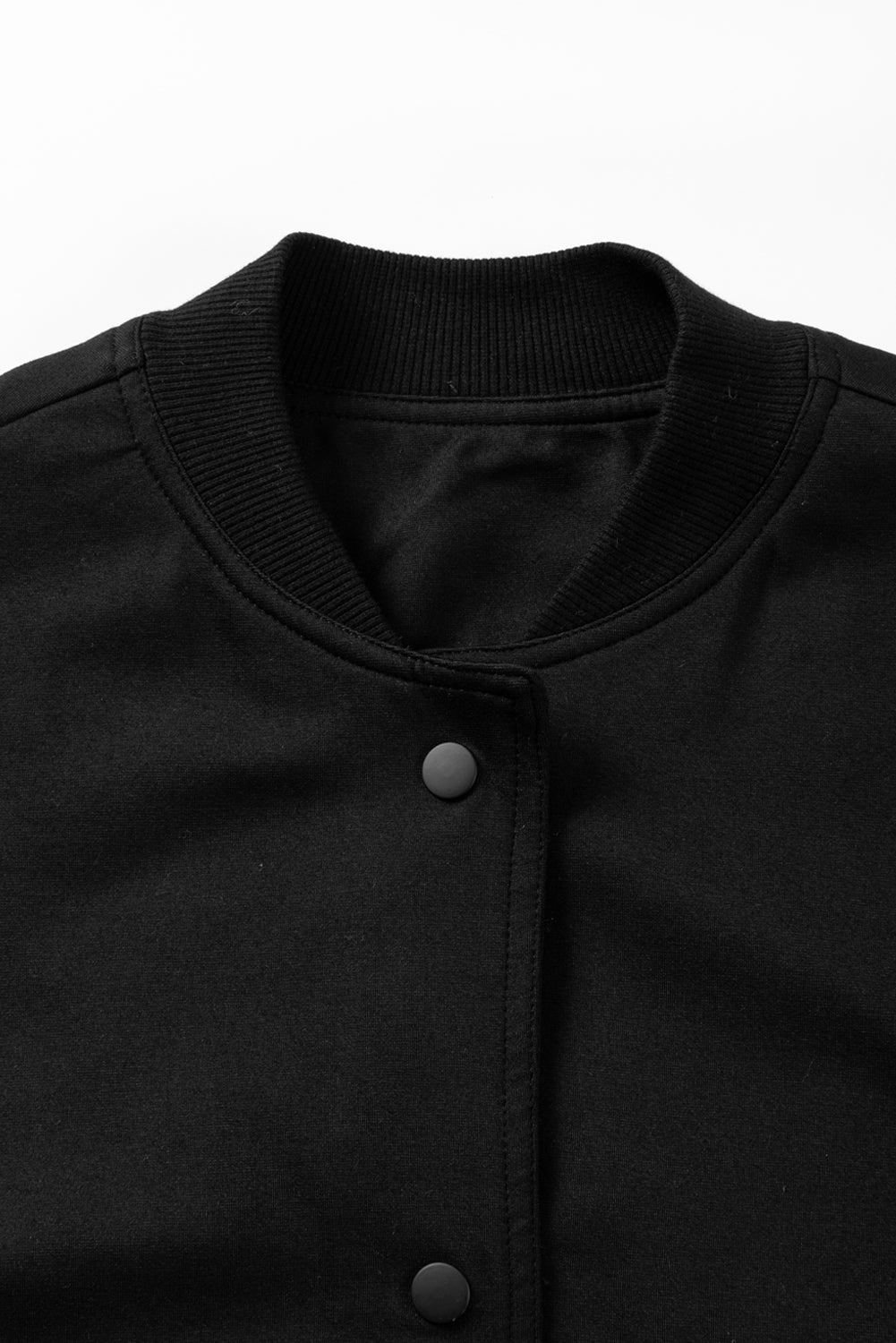 Pocketed Snap Down Long Sleeve Jacket - Charming Charlie
