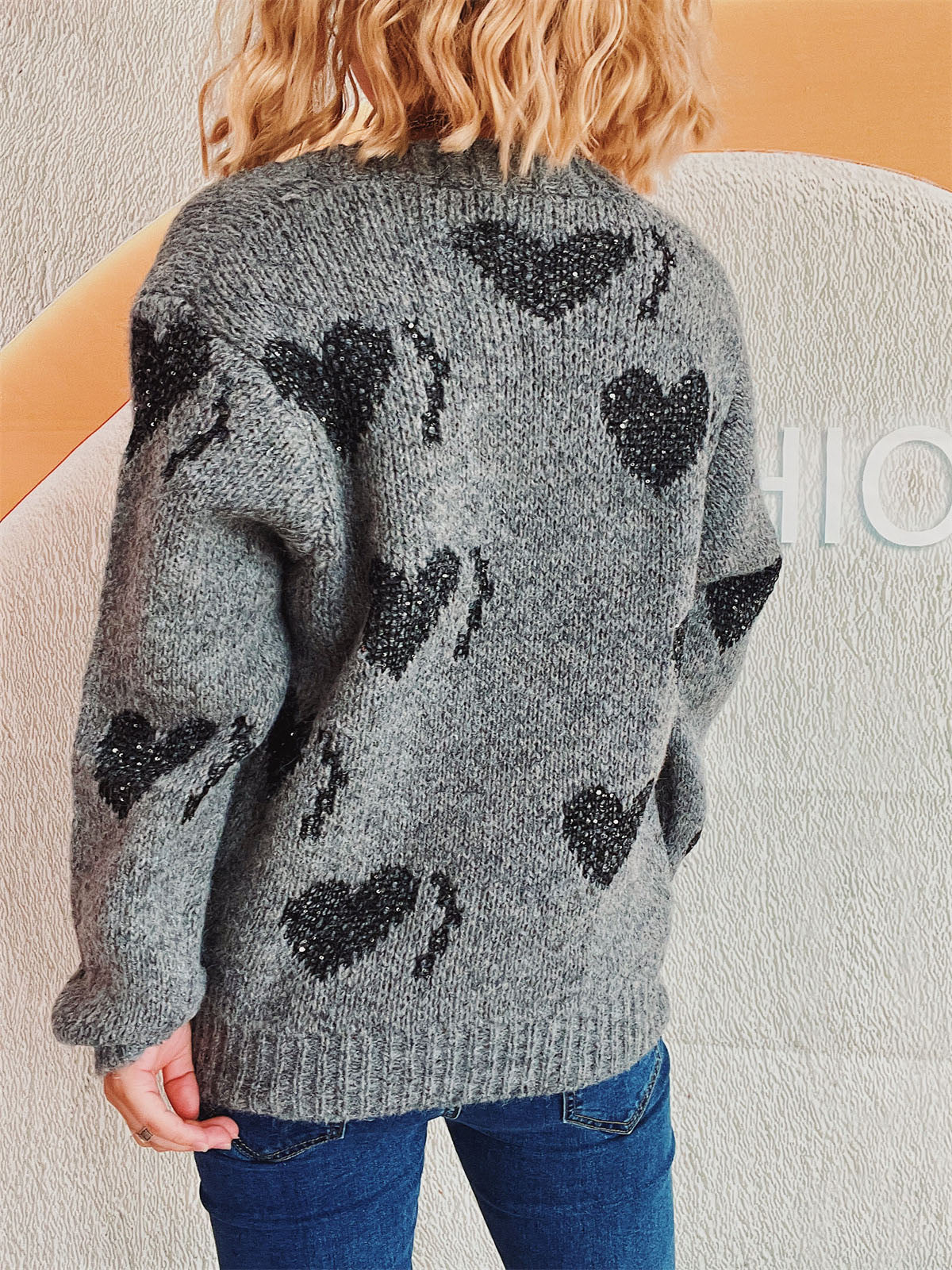 Heart Button Up Long Sleeve Cardigan - Charming Charlie