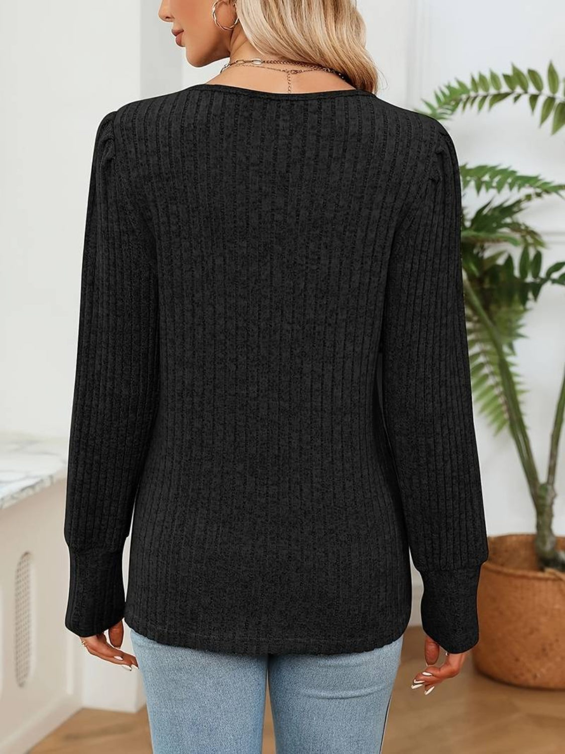 V-Neck Long Sleeve T-Shirt - Charming Charlie