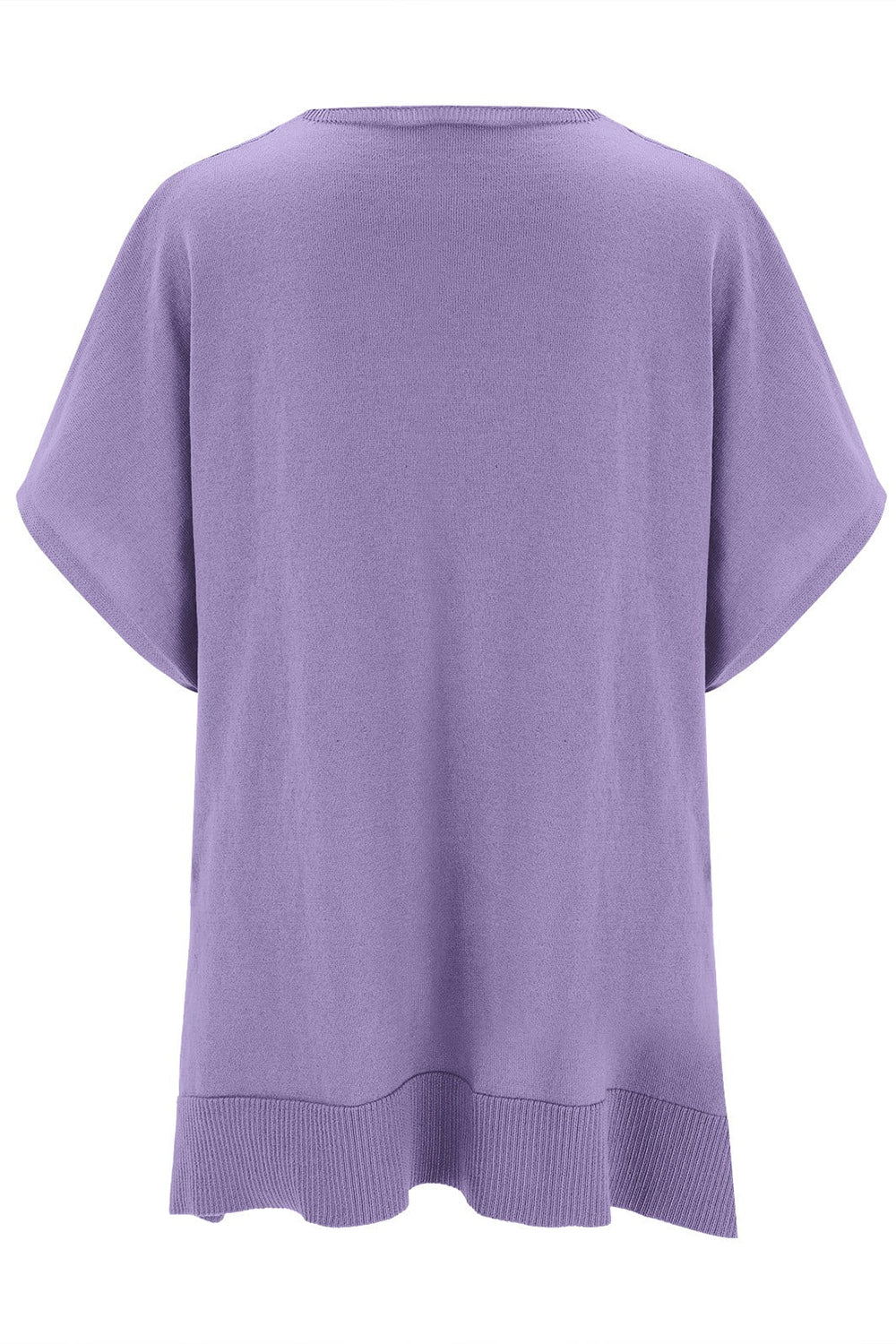 Slit V-Neck Half Sleeve Knit Top - Charming Charlie