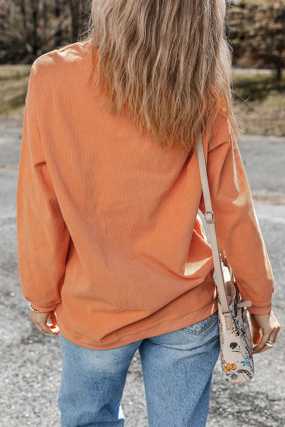 Letter Graphic Long Sleeve Sweatshirt - Charming Charlie