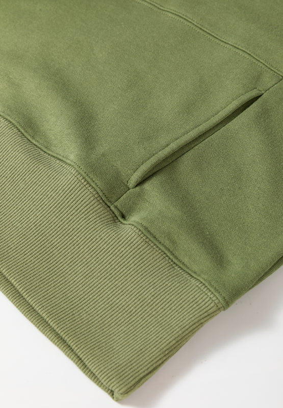 Solid Color Round Neck Long Sleeve Sweatshirt - Charming Charlie