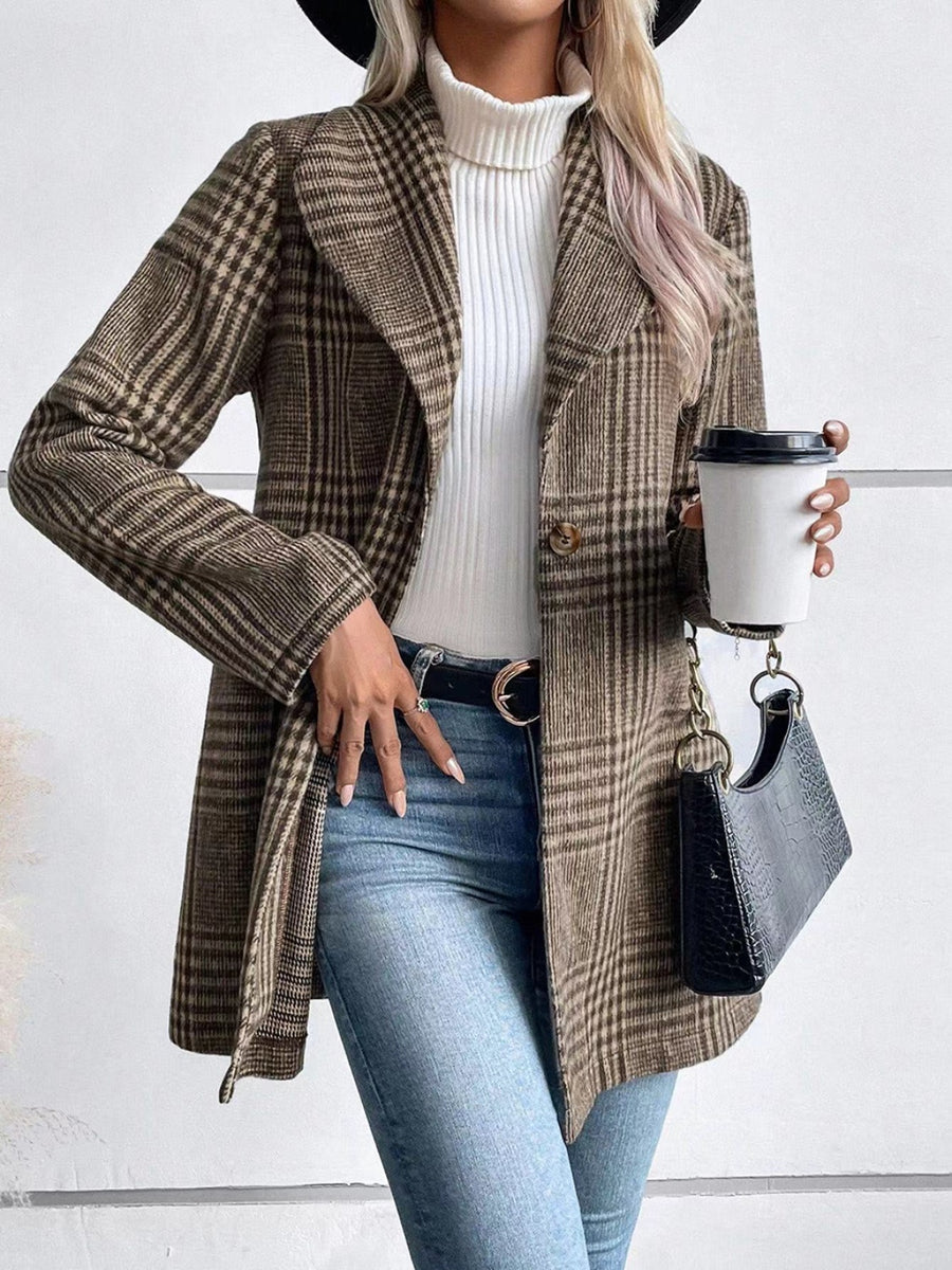 Design sense of minority twist round neck long sleeve jacket  5891 main image 1