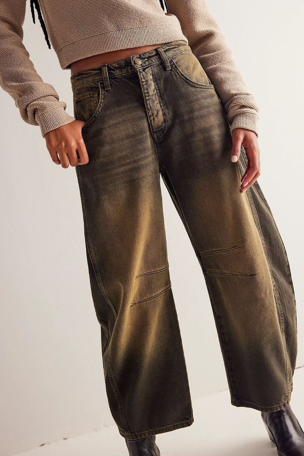 Wide Leg Jeans with Pockets - Charming Charlie