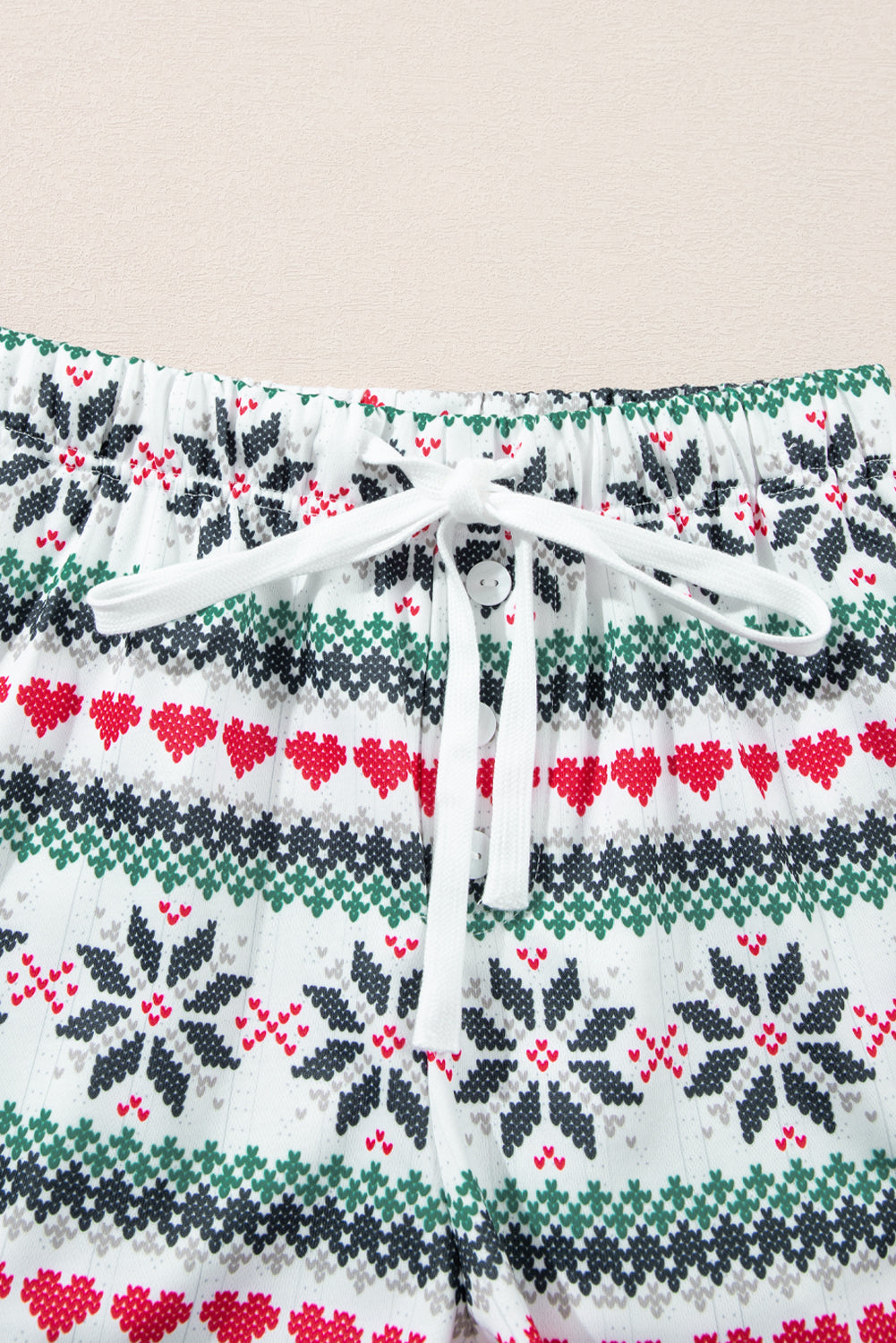 Letter Graphic Round Neck Top and Printed Shorts Lounge Set - Charming Charlie