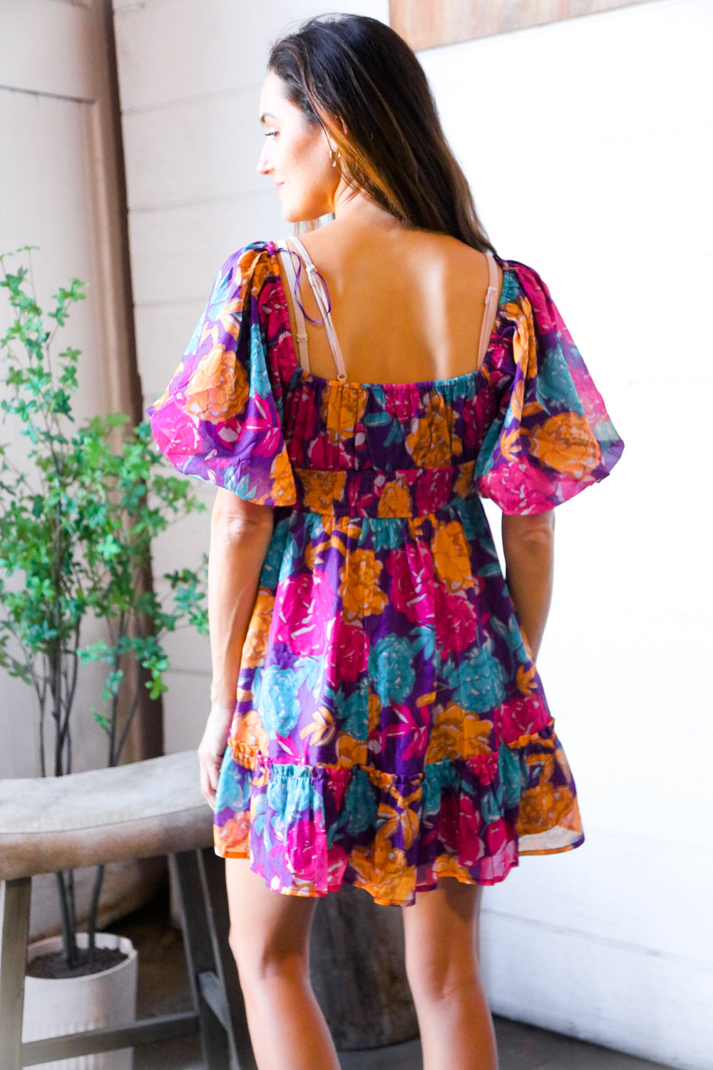 Rosewood Romance Banded Surplice Dress - Charming Charlie