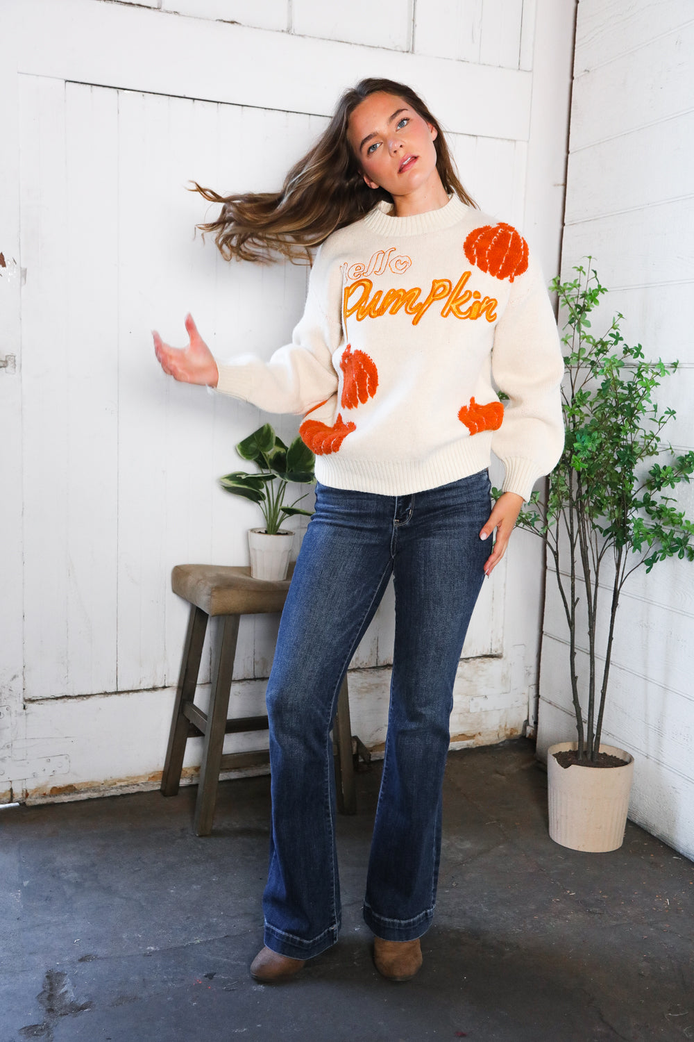 Hello Gourd-geous Pumkin Patch Pullover - Charming Charlie