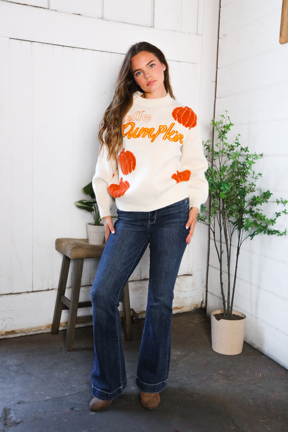 Hello Gourd-geous Pumkin Patch Pullover - Charming Charlie