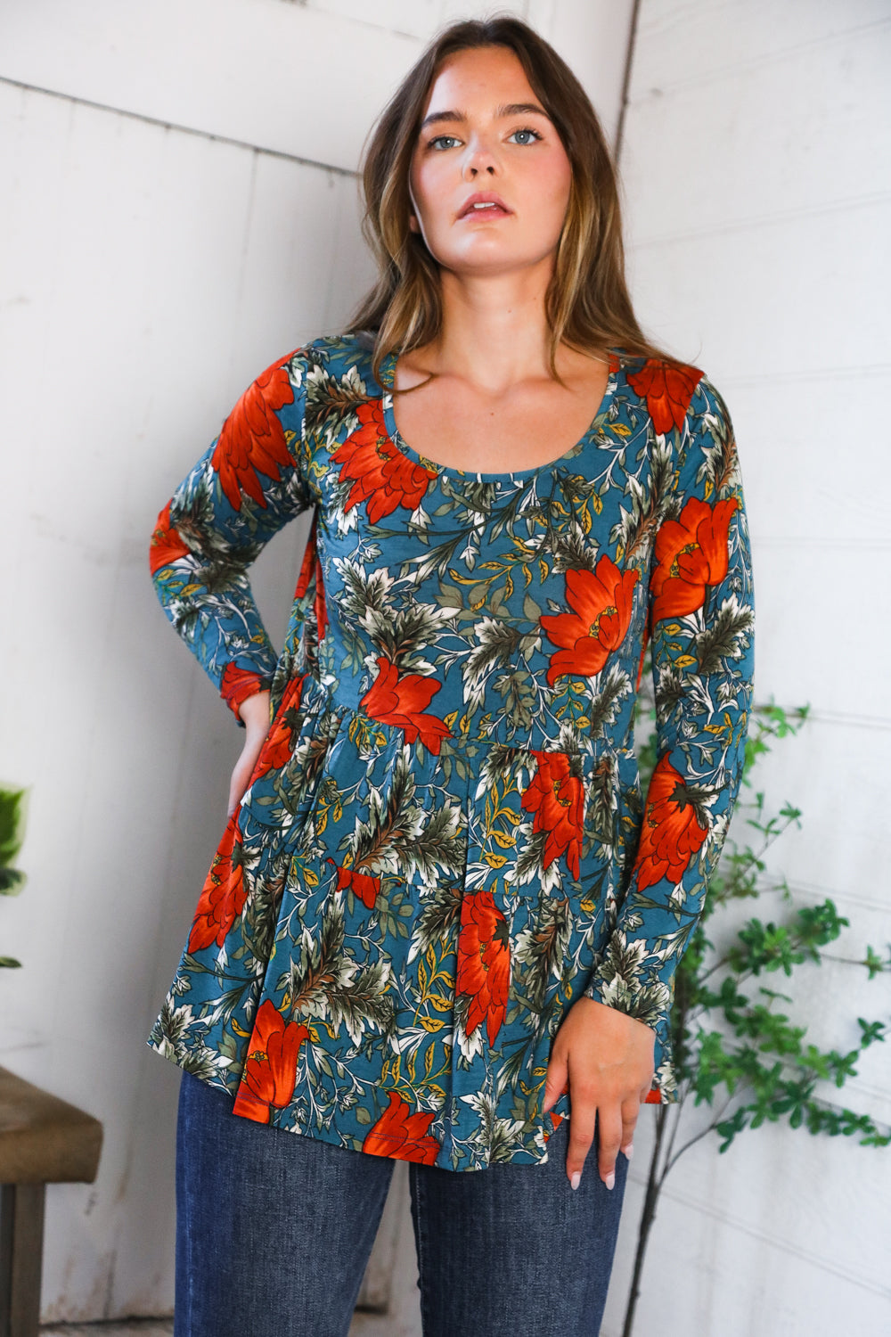 The Scarlet Fields Babydoll Blouse - Charming Charlie