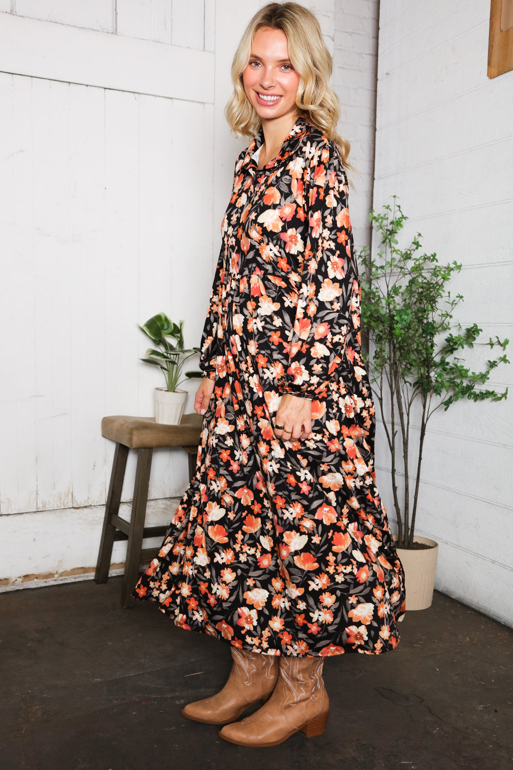 A Homestead Beauty Floral Dress - Charming Charlie