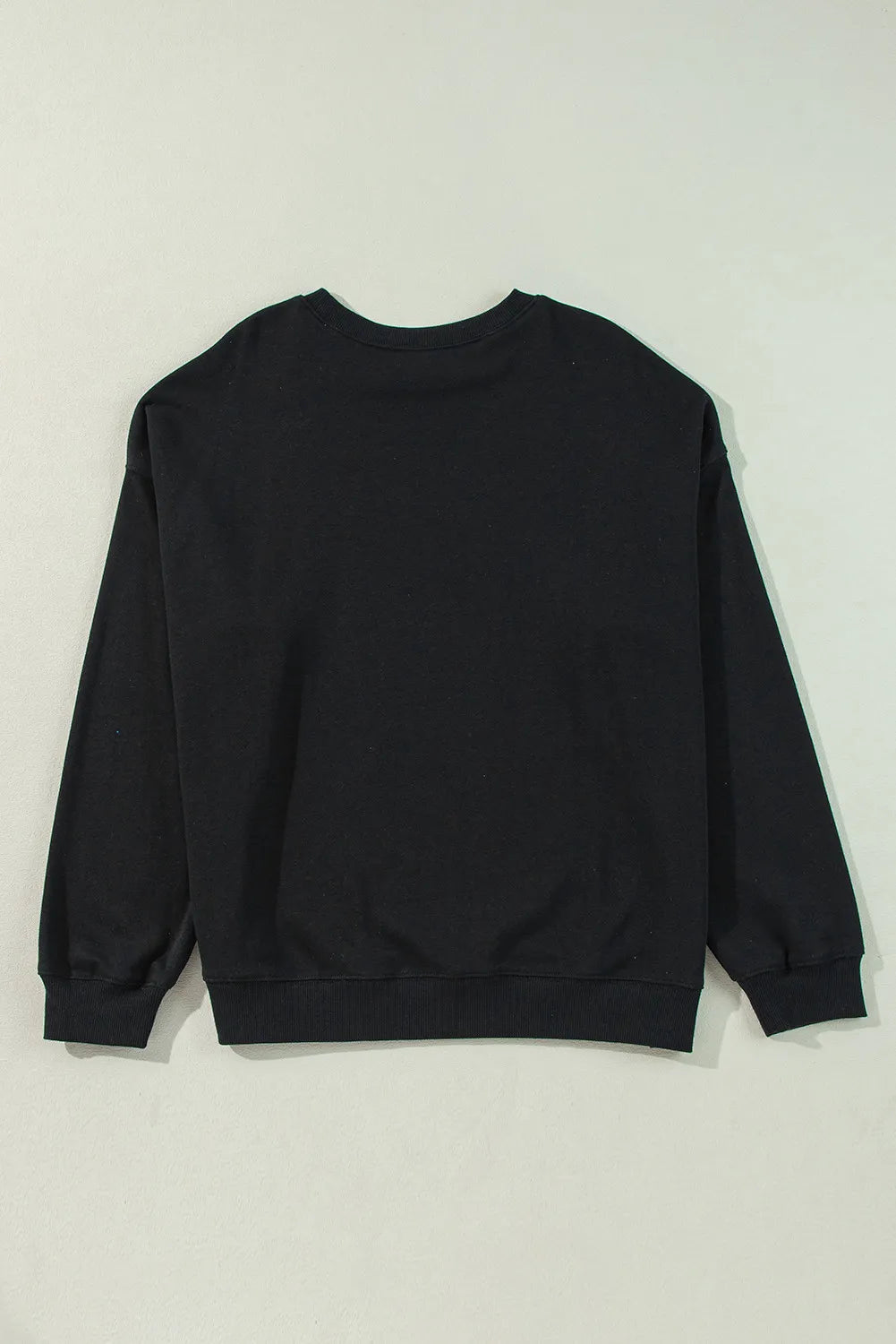 Plus Size Round Neck Long Sleeve Sweatshirt - Charming Charlie
