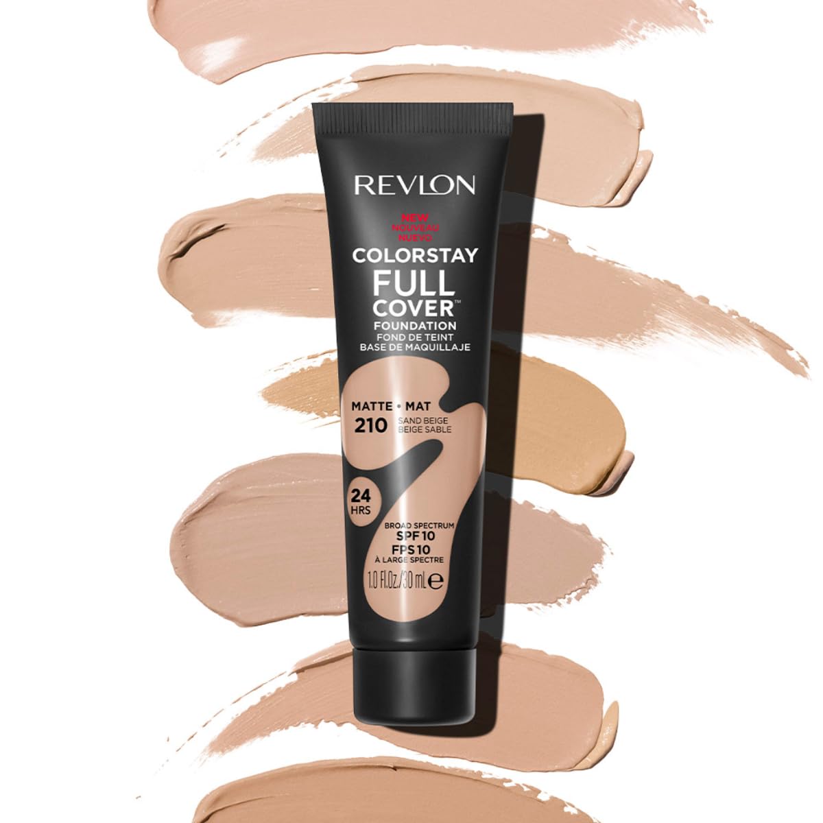 Revlon ColorStay Full Cover Longwear Matte Foundation, Heat & Sweat Resistant Lightweight Face Makeup - Charming Charlie