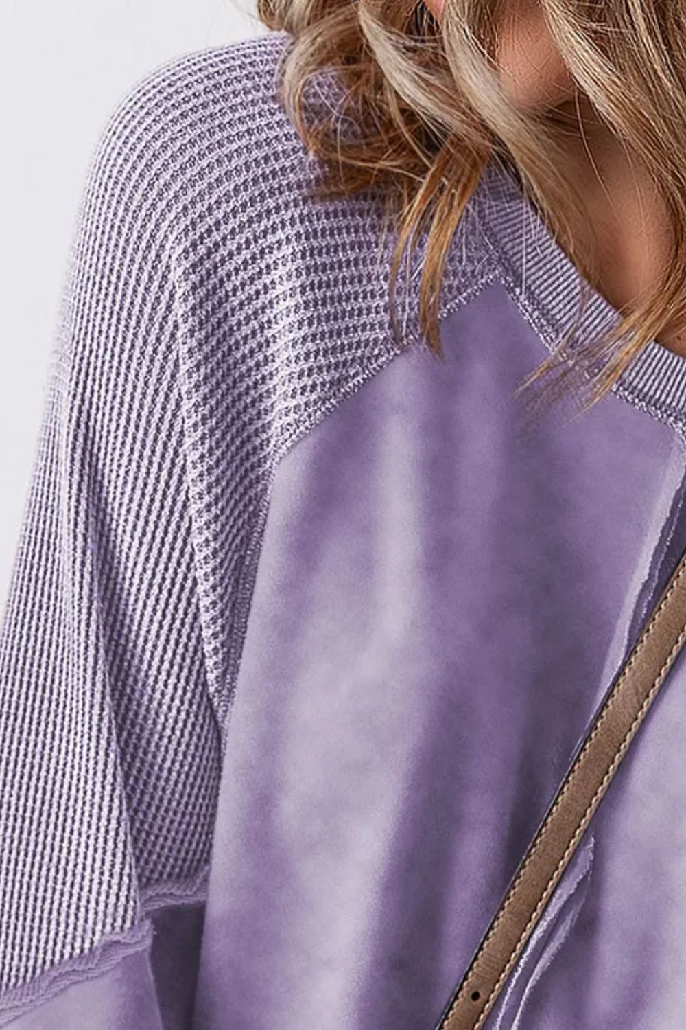 Exposed Seam Long Sleeve Sweatshirt - Charming Charlie