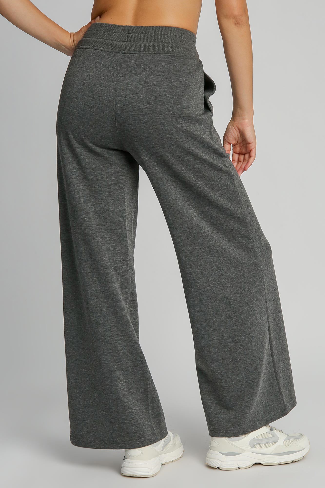 Umgee Full Size Drawstring Wide Leg Pants with Pockets - Charming Charlie