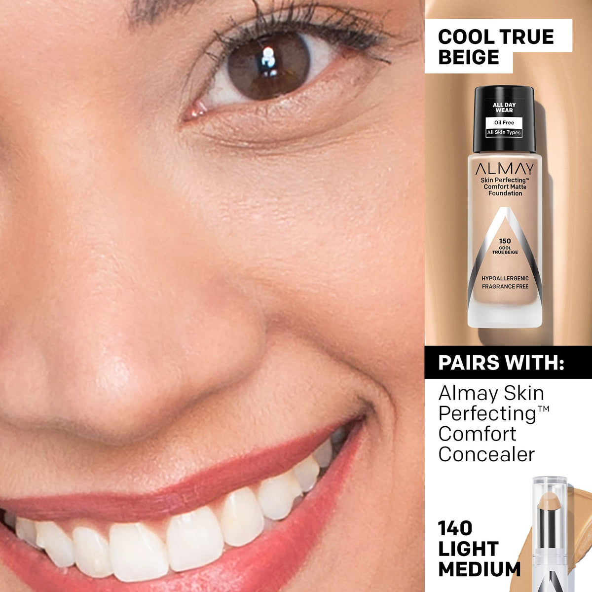 ALMAY Almay skin perfecting comfort matte foundation 1 Fluid Ounce - Charming Charlie
