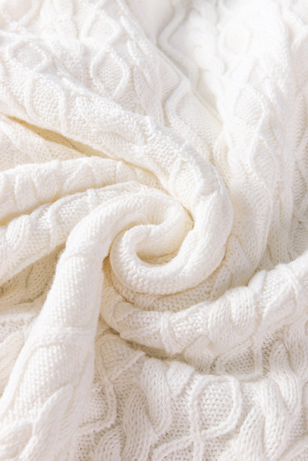 Cable-Knit Turtleneck Cap Sleeve Sweater - Charming Charlie