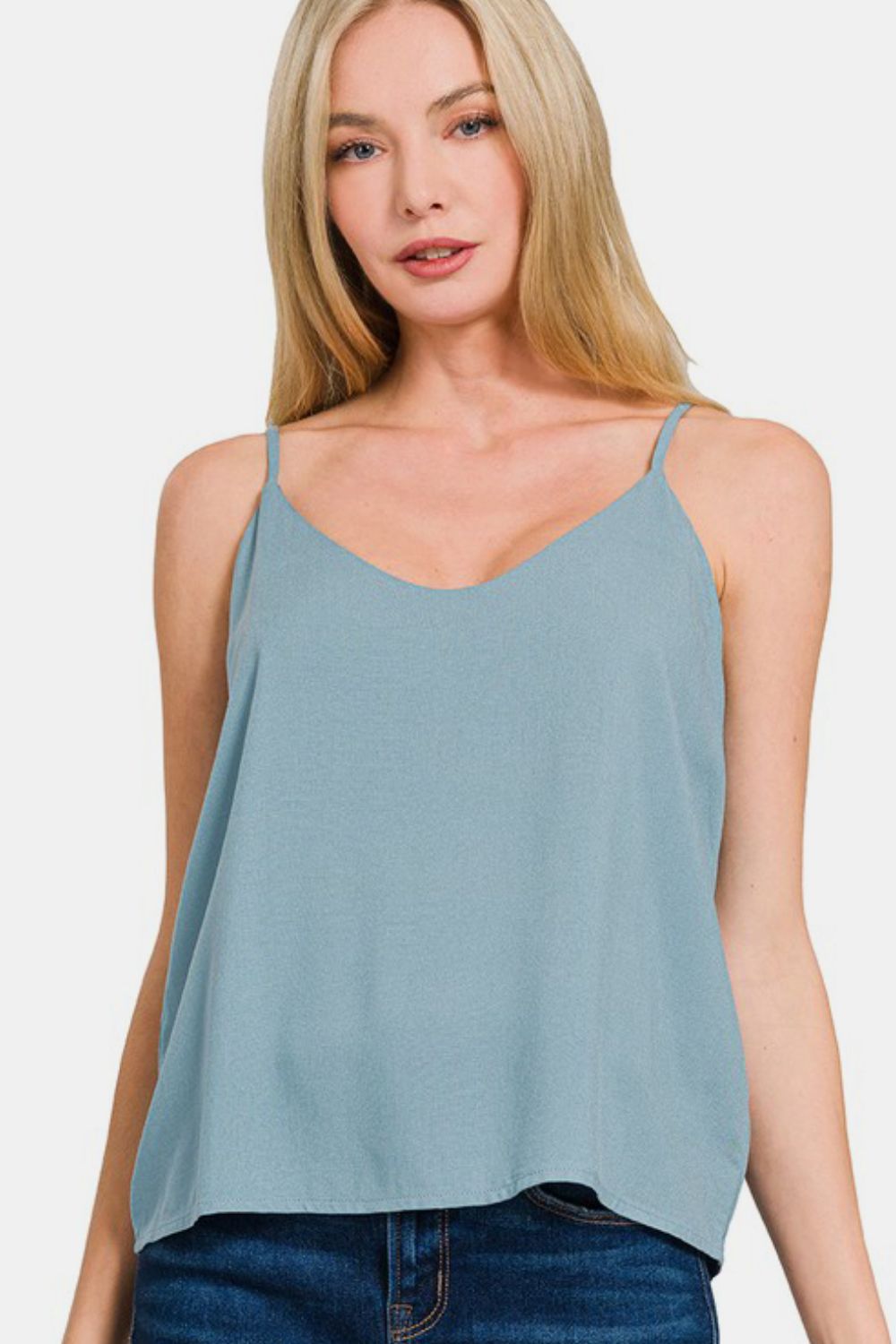 Zenana Two Layered Spaghetti Strap Cami - Charming Charlie