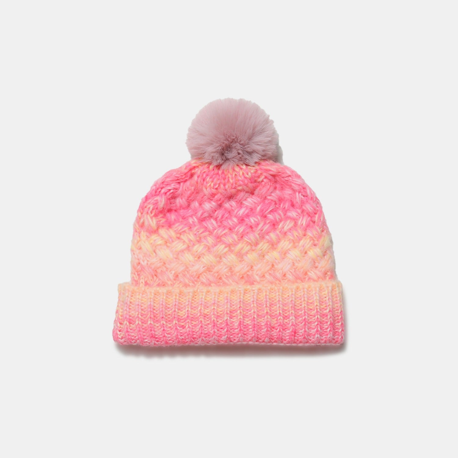 Gradient Knit Hat with Pompom - Charming Charlie
