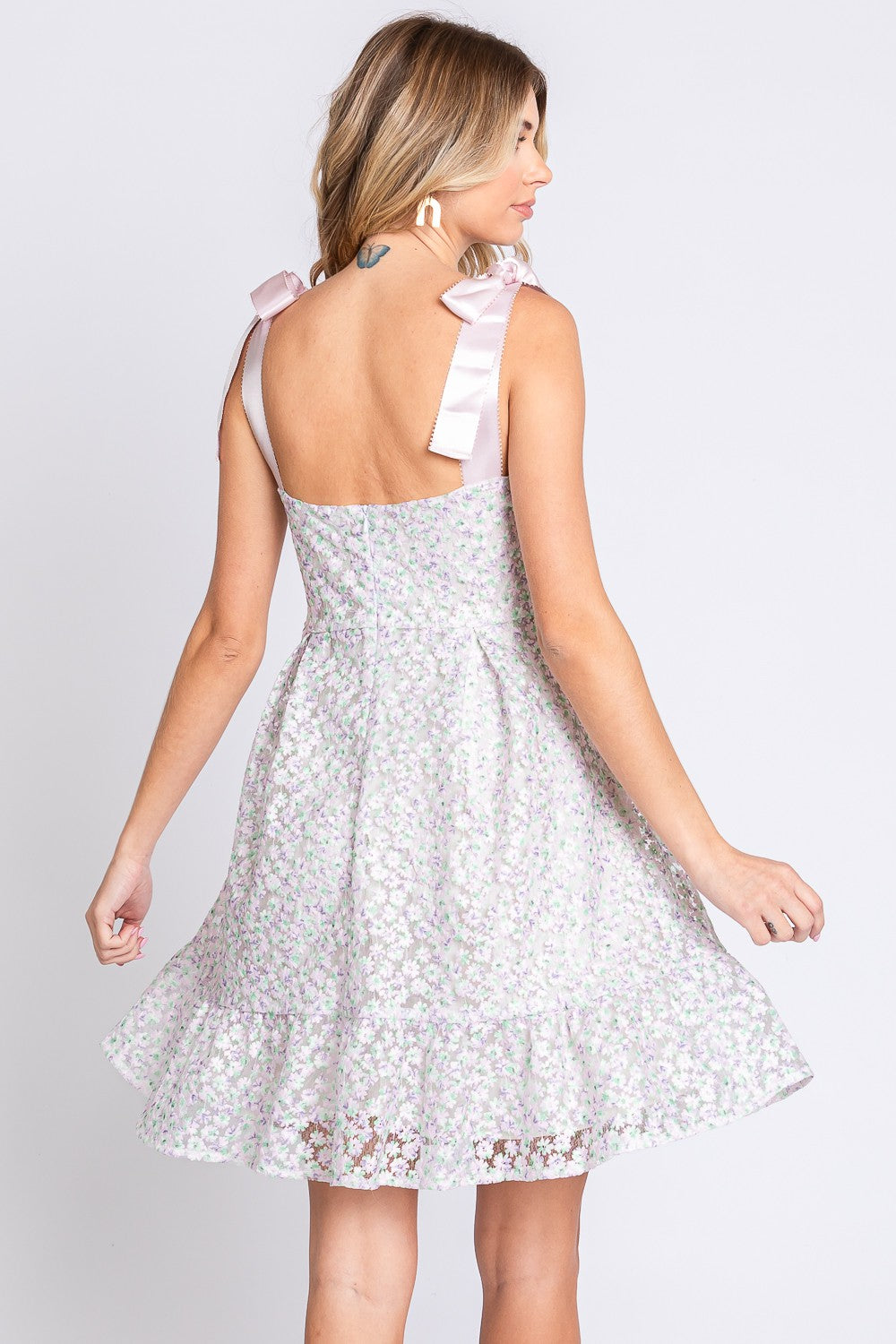 GeeGee Mesh Floral Embroidered Sleeveless Dress - Charming Charlie