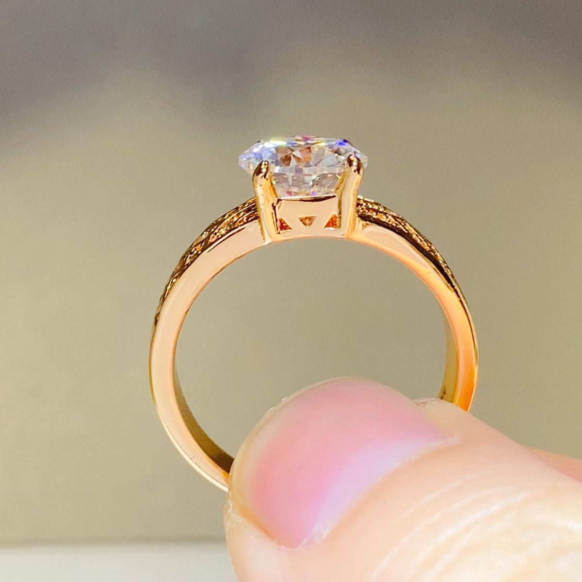 1.5 Carat 925 Sterling Silver Moissanite Ring - Charming Charlie