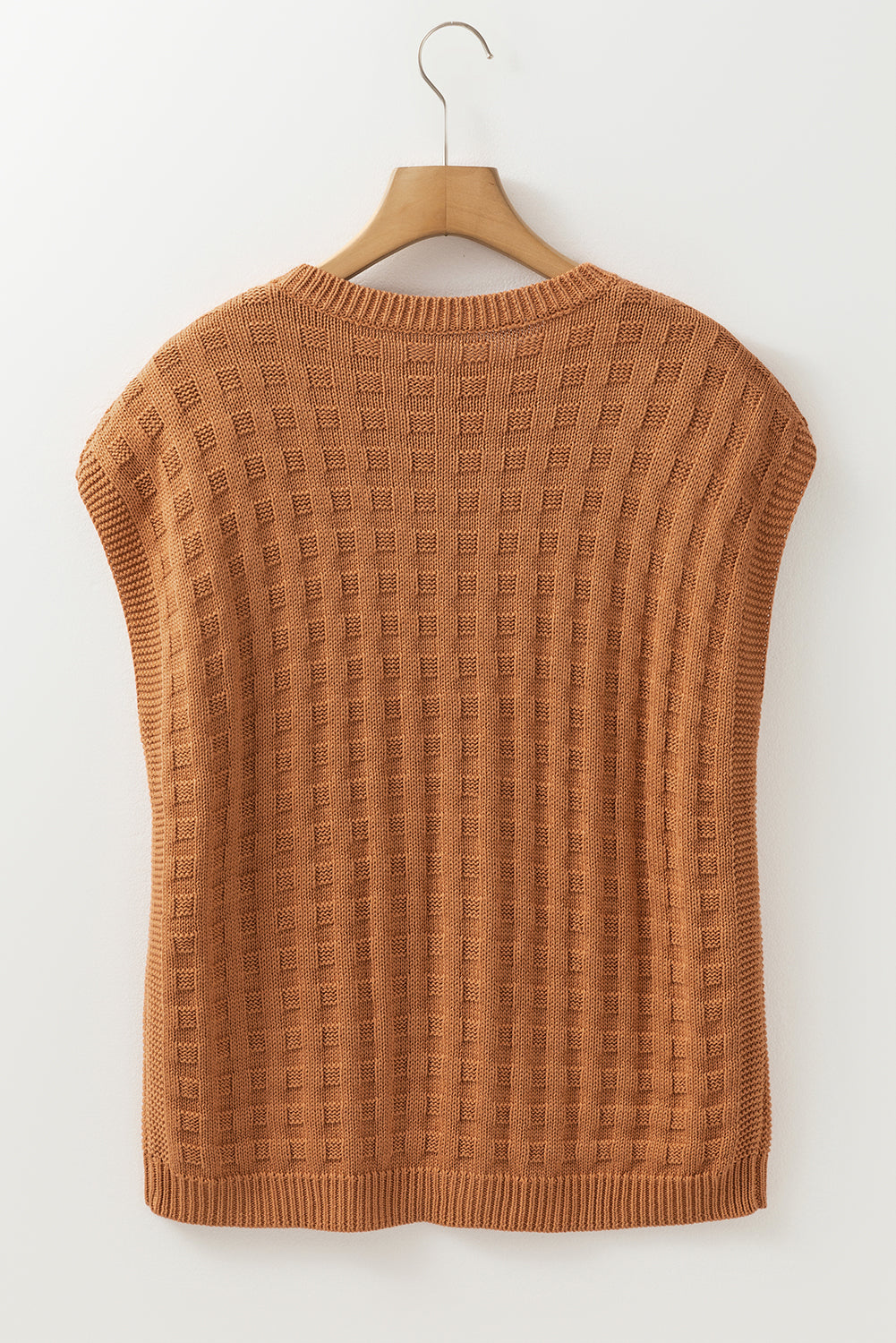 Round Neck Cap Sleeve Sweater Vest - Charming Charlie
