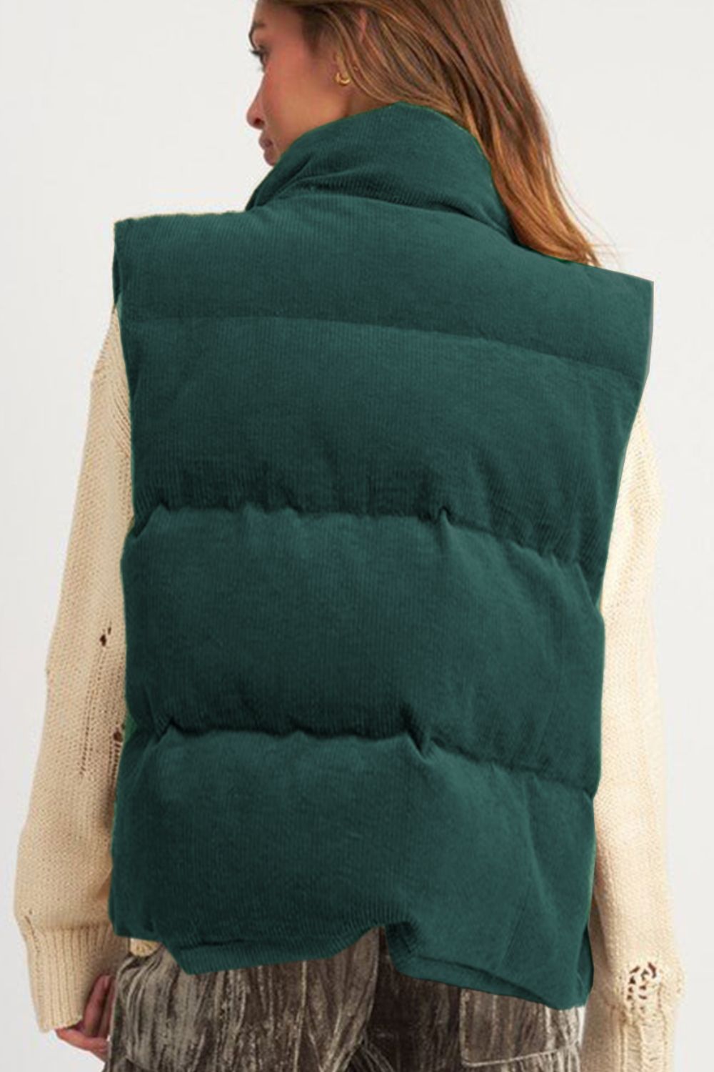 Zip Up Turtleneck Vest Coat - Charming Charlie