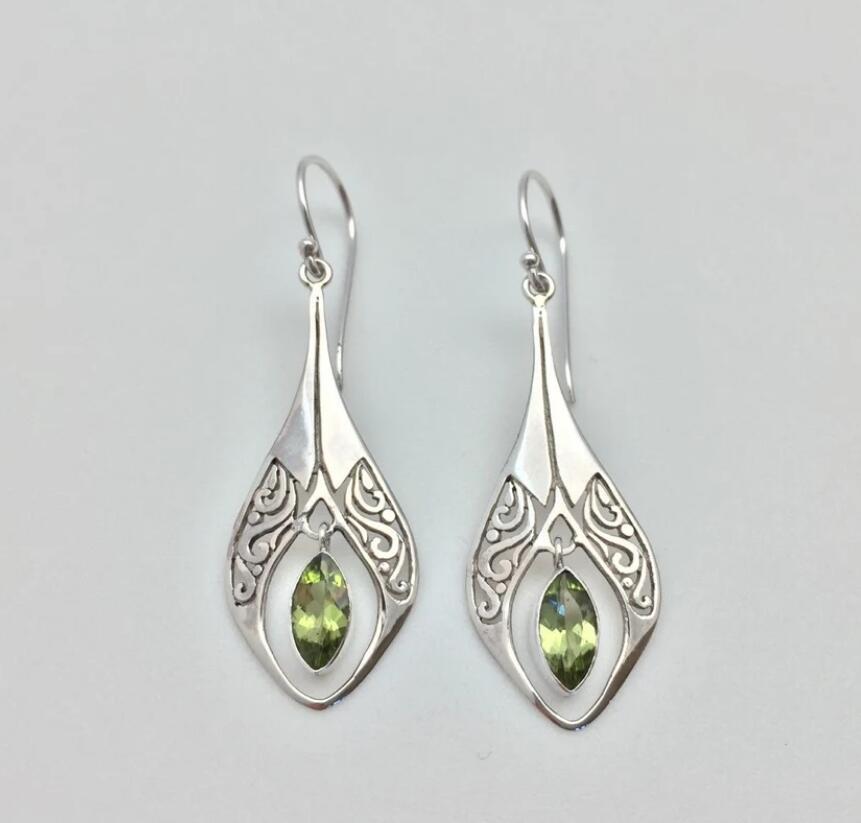 Alloy Rhinestone Cutout Earrings - Charming Charlie