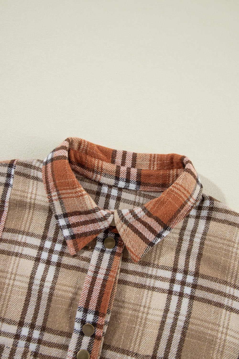 Plaid Snap Down Dropped Shoulder Shacket - Charming Charlie
