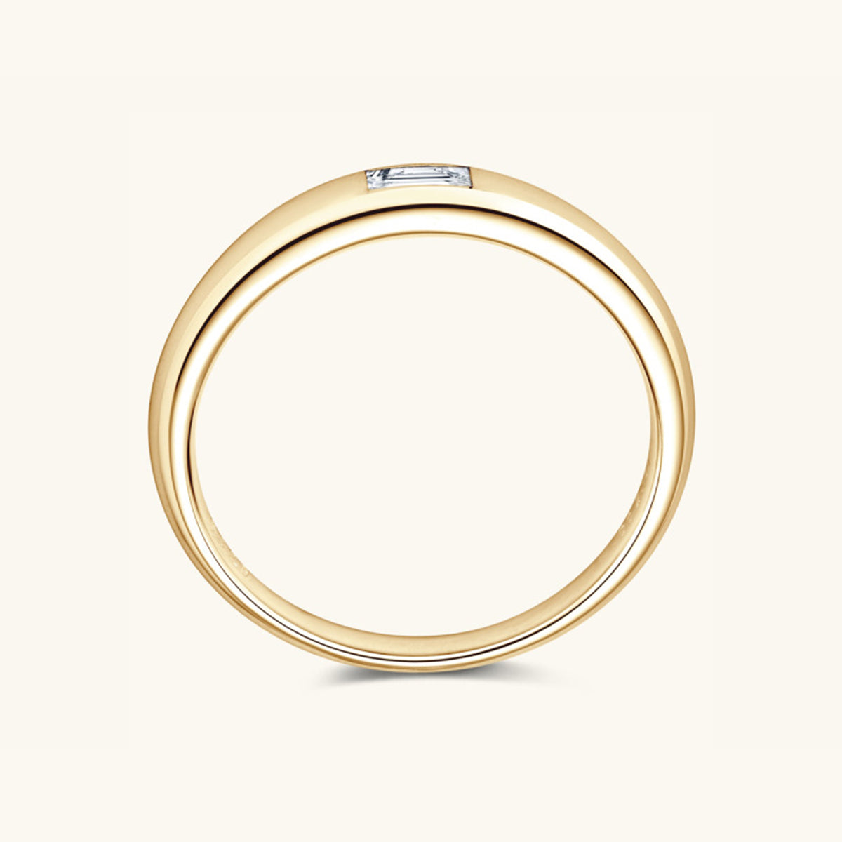 925 Sterling Silver Inlaid Moissanite Ring - Charming Charlie