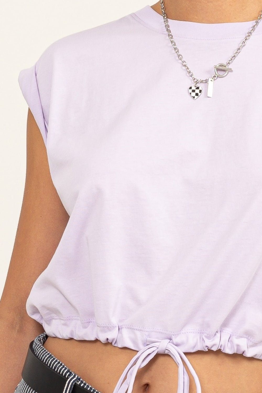 HYFVE Drawstring Hem Crop Top - Charming Charlie