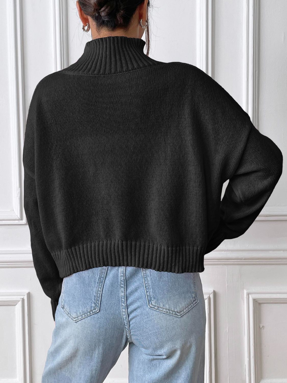 Turtleneck Long Sleeve Sweater - Charming Charlie