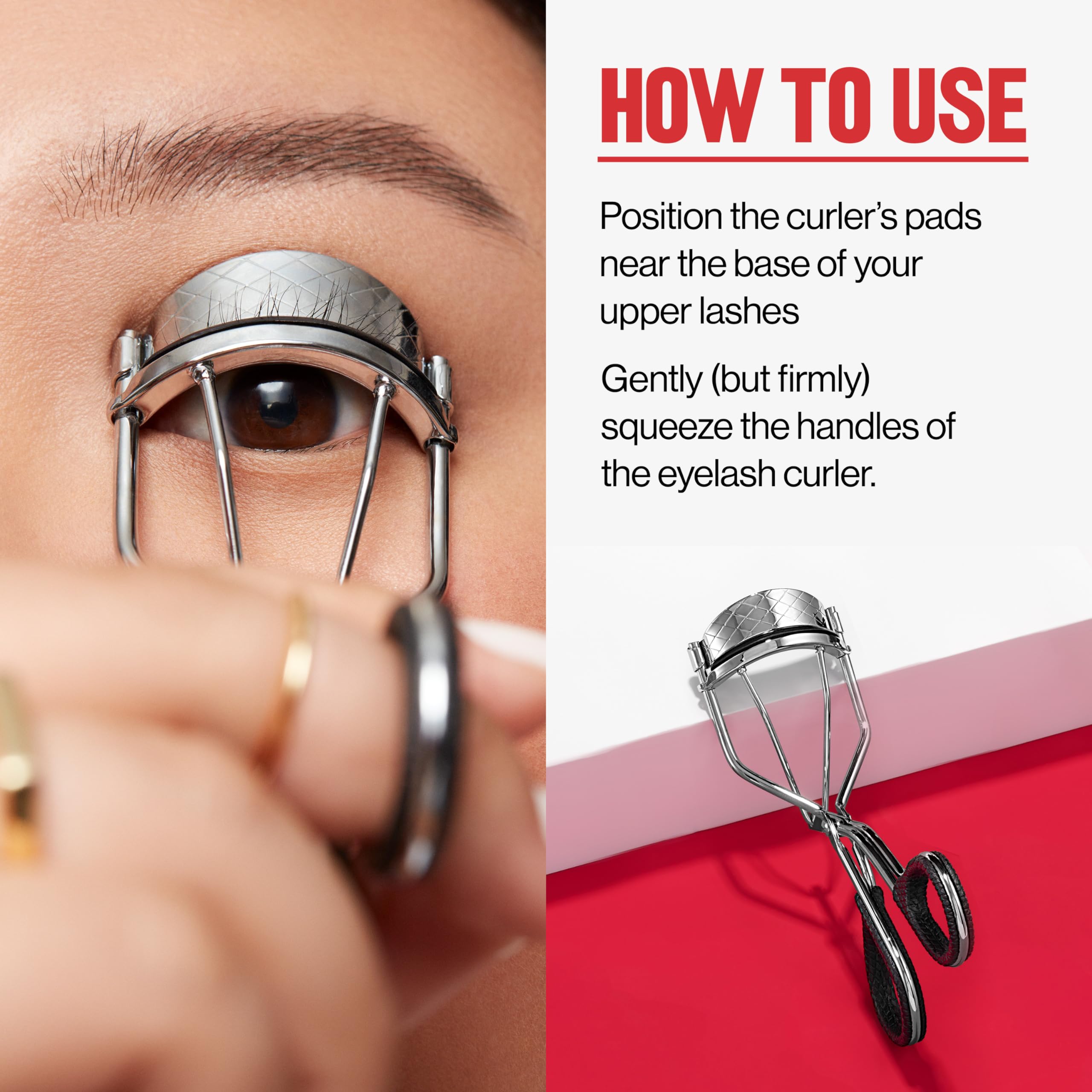 Revlon Natural Curl Lash Curler, Gives a Natural Eyelash Lift, with Finger Grips for a Non Slip Grip, Easy to Use, 1 Count - Charming Charlie