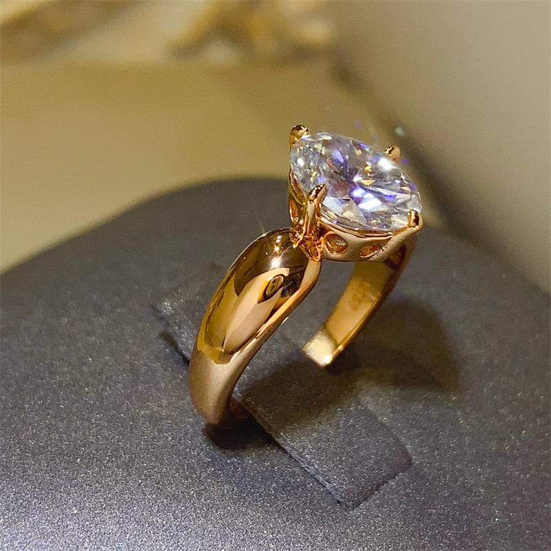 2 Carat Moissanite 925 Sterling Silver Ring - Charming Charlie