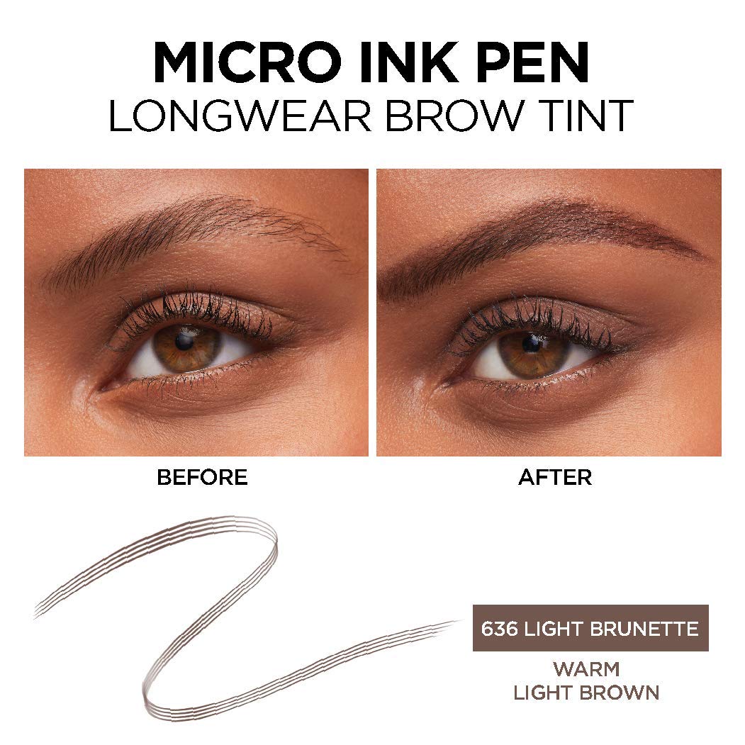 L'Oreal Paris Brow Stylist Micro Ink Pen by Brow Stylist, Up to 48HR Wear - Charming Charlie