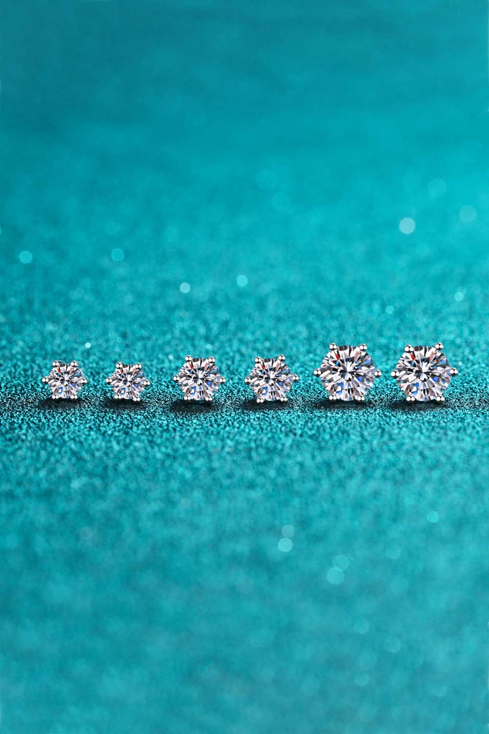 Endless Cheer Moissanite Stud Earrings - Charming Charlie