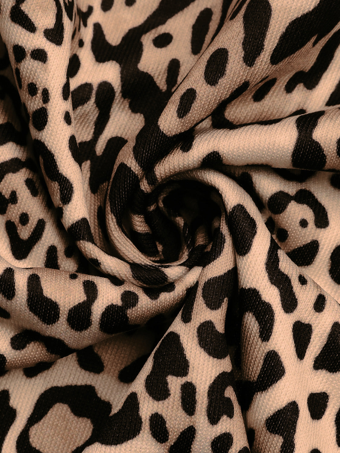 Perfee Leopard Open Front Long Sleeve Jacket - Charming Charlie