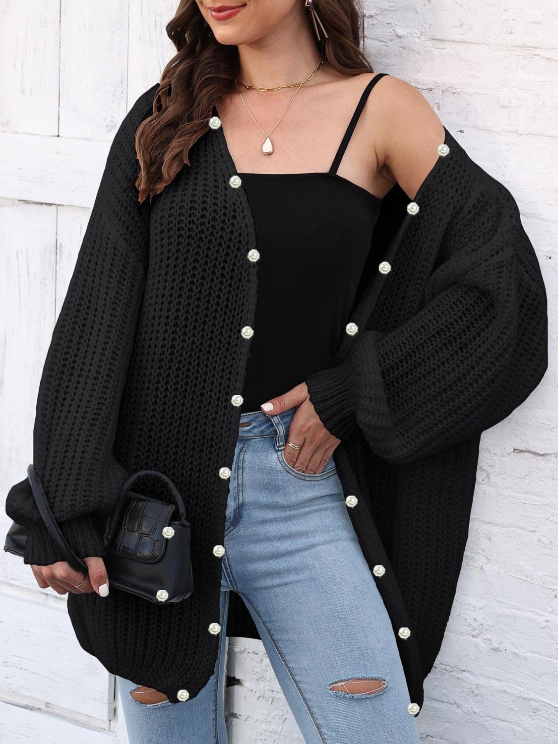 Open Front Long Sleeve Cardigan - Charming Charlie