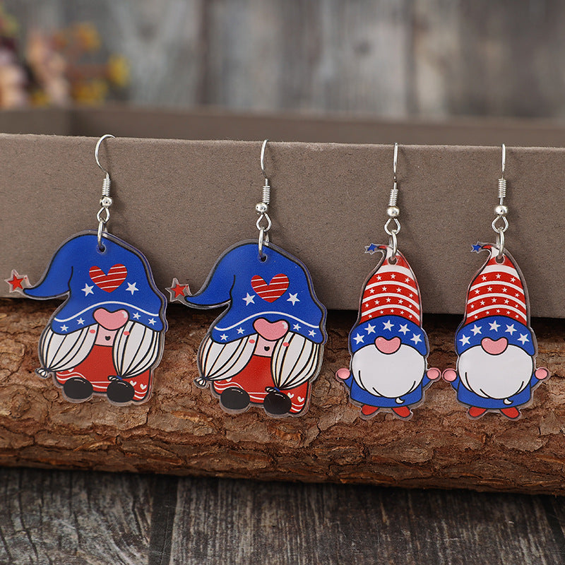 2 Pair Acrylic Gnome Earrings - Charming Charlie