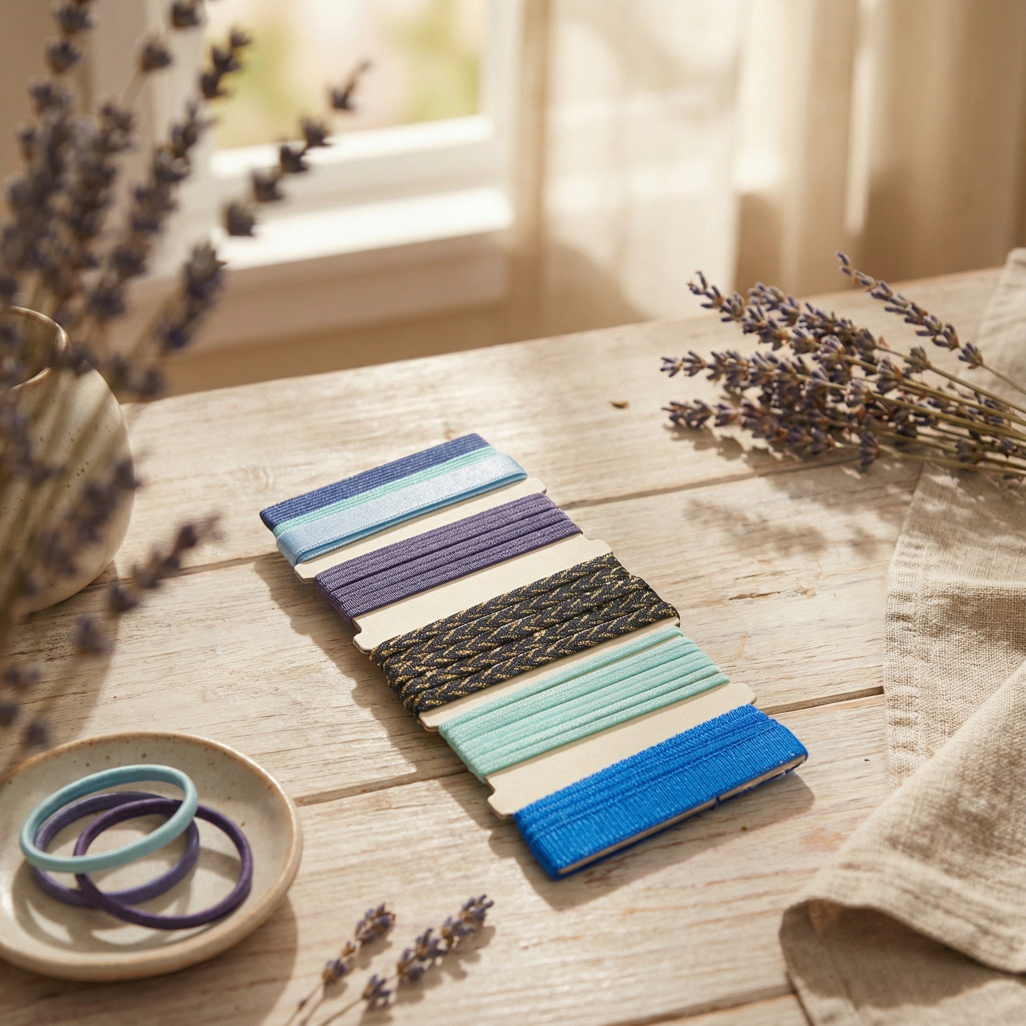 Ocean Breeze Fold Over Elastic Hair Tie Kit - Charming Charlie