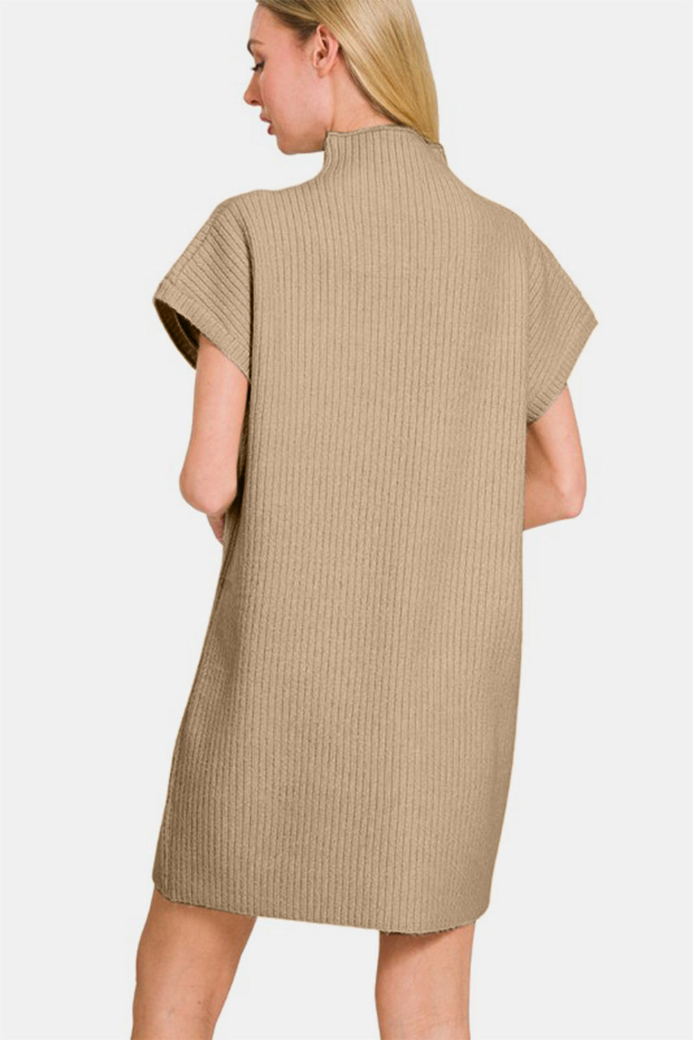 Zenana Short Sleeve Sweater Mini Dress - Charming Charlie