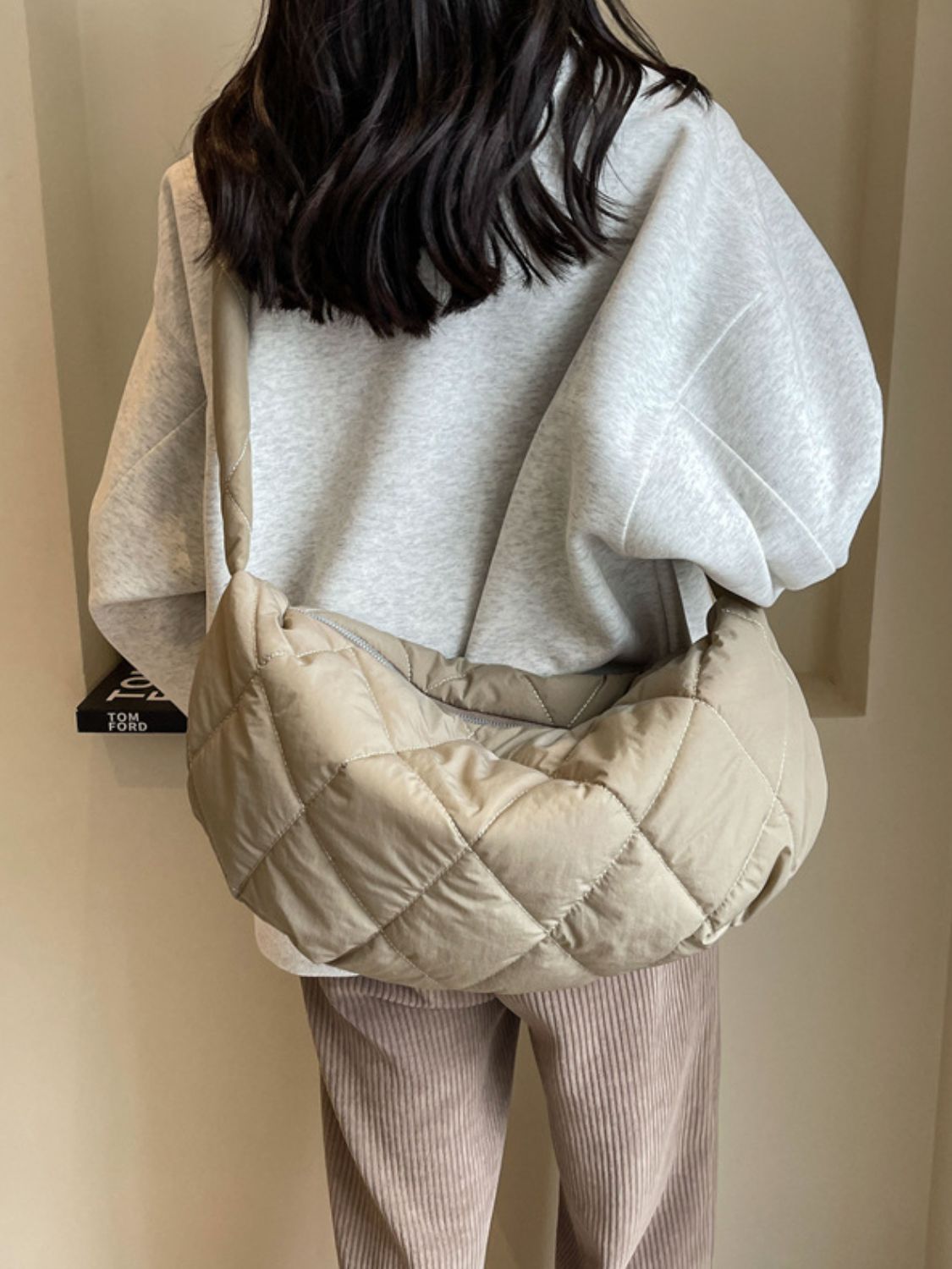 Quilted Polyester Crossbody Bag - Charming Charlie